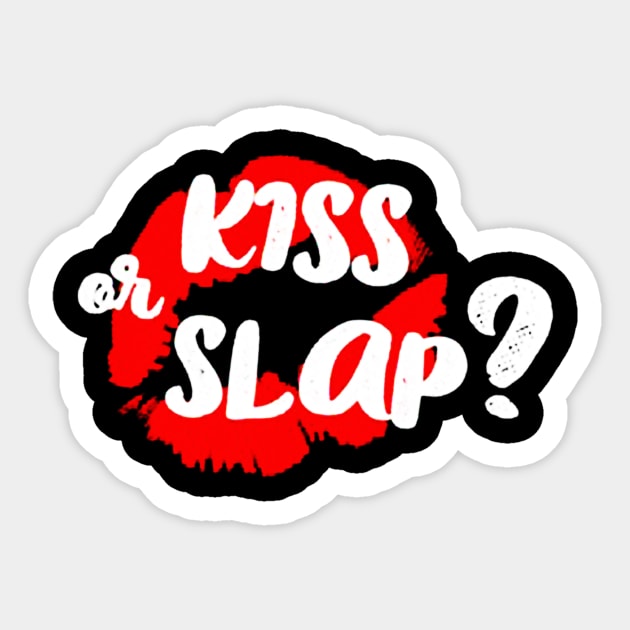 kiss or slap Sticker by nicolasleonard